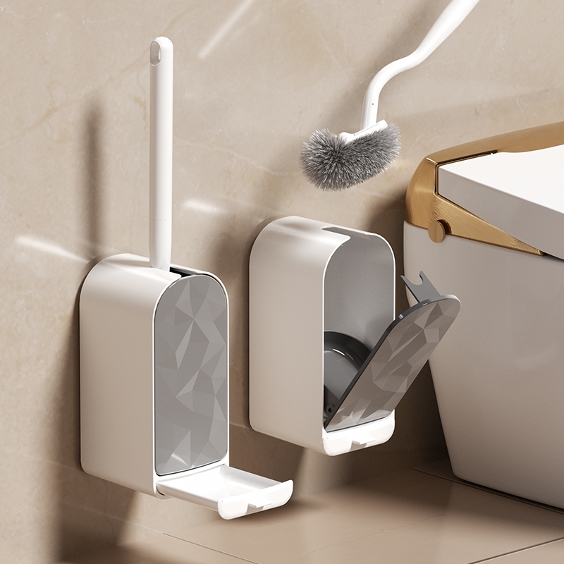 Home Bathroom Cleaning Kit - 1 Stück brandneues, wandmontiertes, stehendes Toilettenbürsten-Set