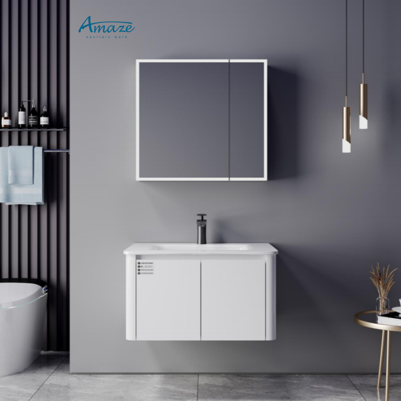 Home Bathroom Vanity Combo - Badezimmerschrank AMAZE Moderne Maßgefertigte Badezimmermöbel Sperrholz-Badezimmerschrank