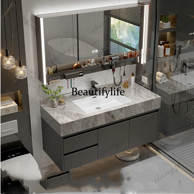 Home Bathroom Vanity Combo - A68 Aufbewahrungsorganizer Spiegelschrank Wandregale Toiletten-Display Badezimmerschrank