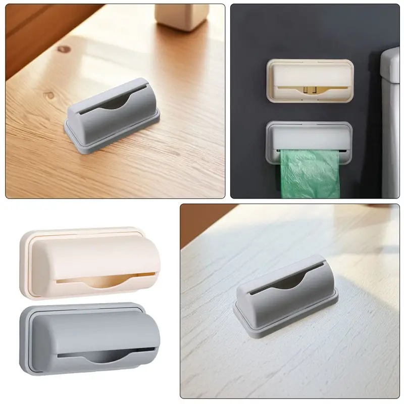 Home Bathroom Furniture - 1/2/3/4 Stück Wandmontierter Müllbeutelspender Küchen-Organizer zur