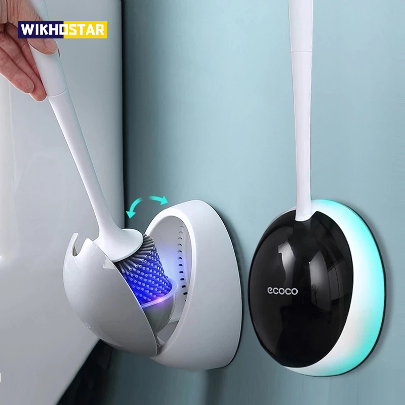 Home Bathroom Cleaning Kit - WIKHOSTAR TPR Silikon Wc Pinsel WC