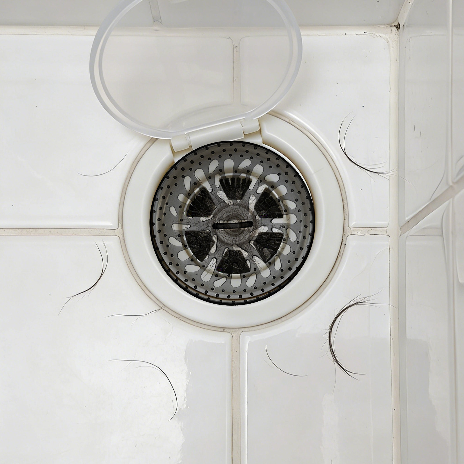 Drain Hair Catcher - 30 Stück Einweg-Haarfänger für Duschabläufe, Schüssel-Design