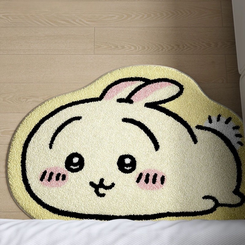 Home Bathroom Supplies - Chiikawa Cartoon-Teppich Anime Hachiware Usagi Plüsch-Bodenmatte