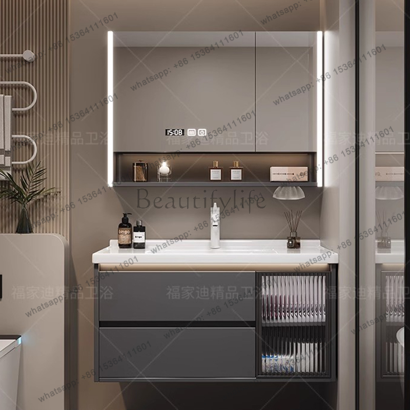 Home Bathroom Vanity Combo - X4 Moderner Luxus-Badezimmerschrank Organizer Aufbewahrungstrennwände Display-Toilettenschubladen
