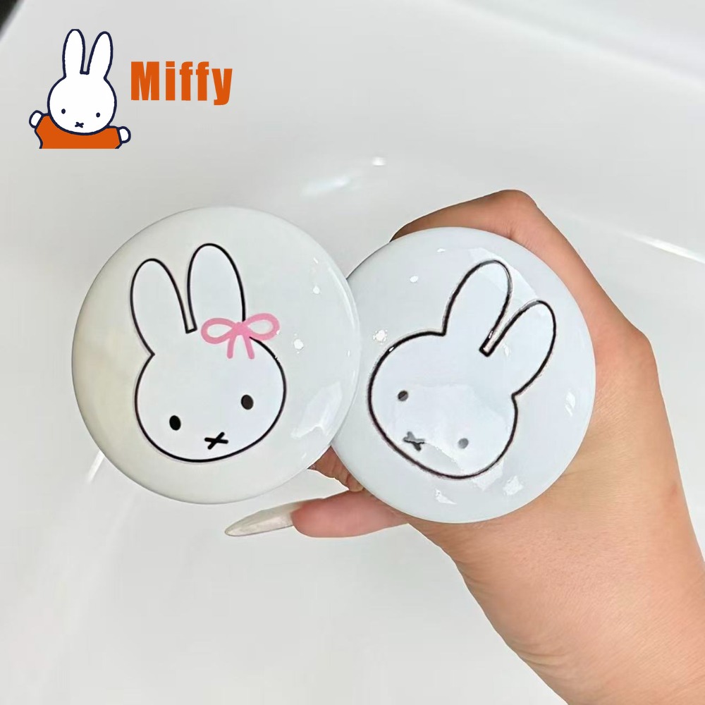 Drain Hair Catcher - Kawaii Miffy Waschbecken-Stopfen, Niedlicher Hasen-Haarfänger, Keramik