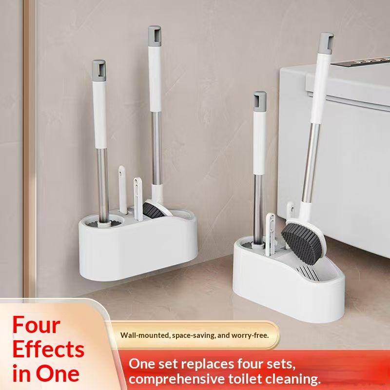 Home Bathroom Cleaning Kit - 1 Stück/Set 4-in-1-Multifunktions-Toilettenbürsten-Set für die Badezimmerreinigung