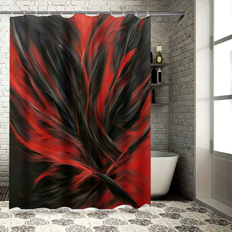 Roter und schwarzer abstrakter – Home Bathroom Ideas Bewertung und Preis
