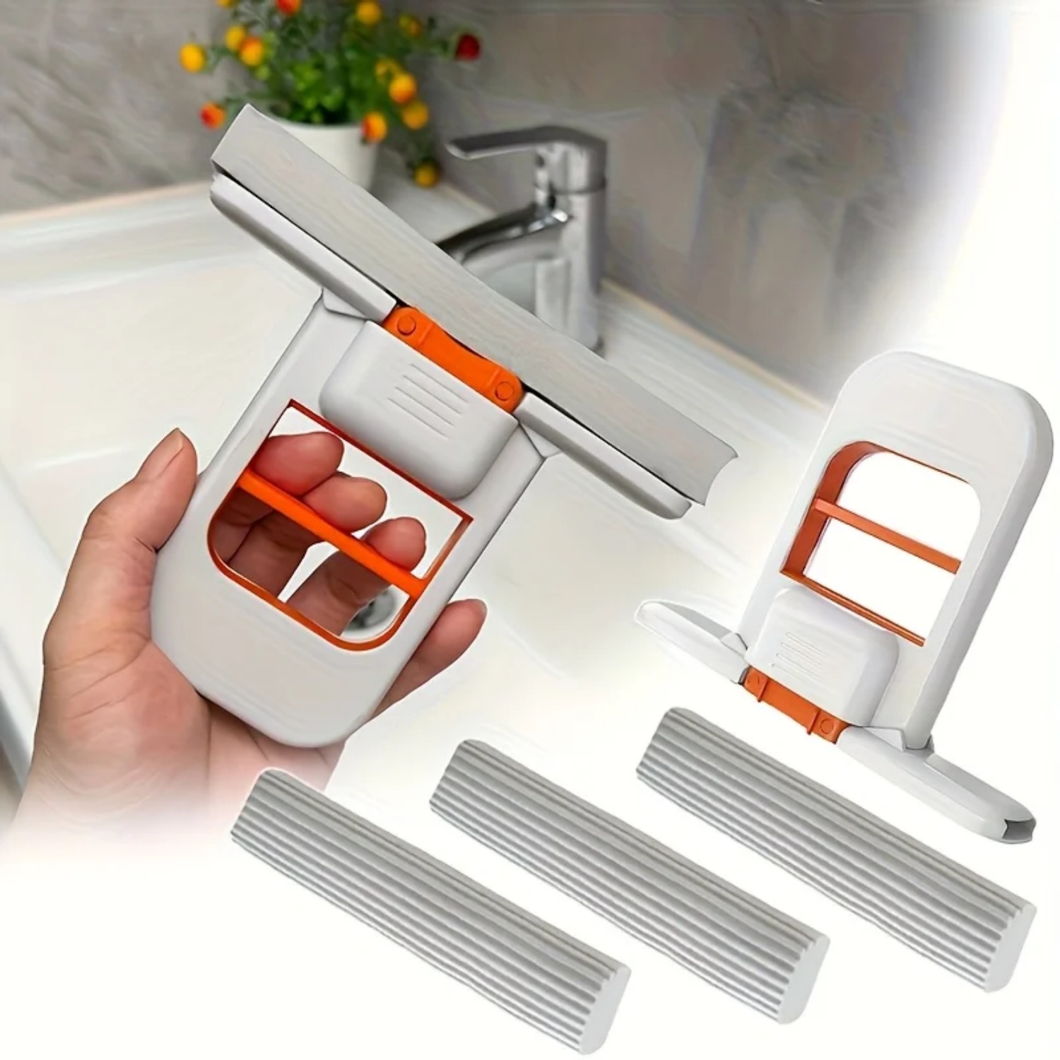Mopp- und Schwammsets, selbsta – Home Bathroom Cleaning Kit Bewertung und Preis