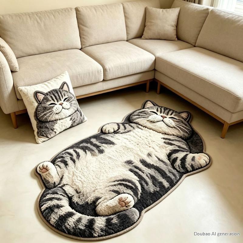 1 Stück Niedlicher Katzenförmi – Jet Home Bathroom Mats Bewertung und Preis
