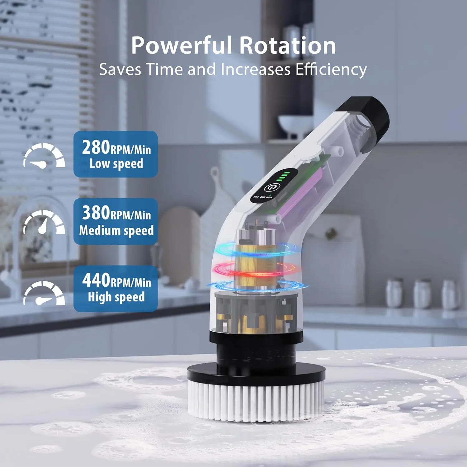 Leistungsstarke Kabellose Elek – Home Bathroom Cleaner Bewertung und Preis