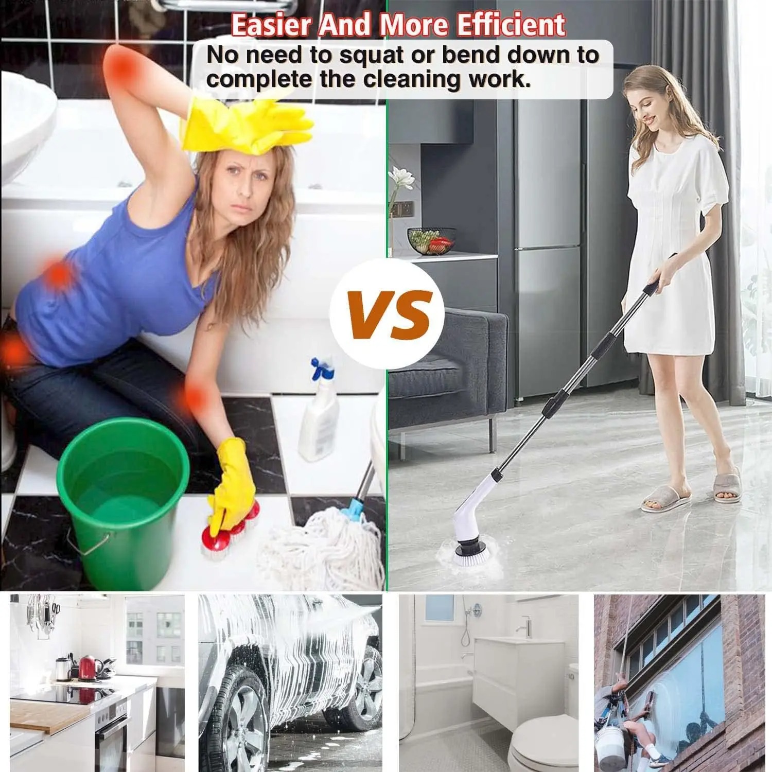 Leistungsstarke Kabellose Elek – Home Bathroom Cleaner Bewertung und Preis