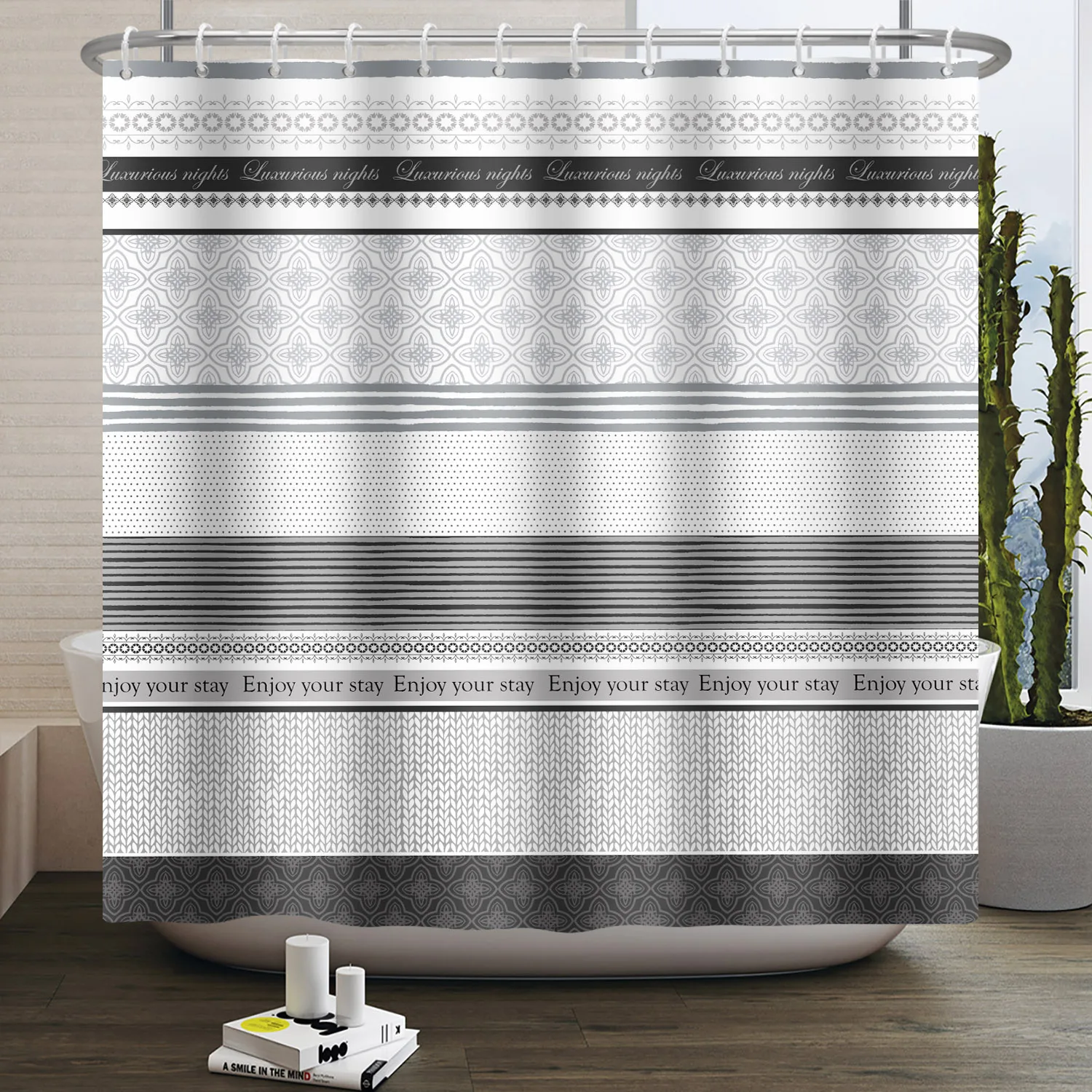 Einfacher Duschvorhang mit Lin – Home Bathroom Partition Bewertung und Preis