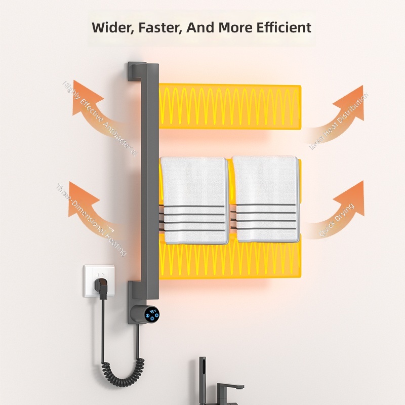 Vertikaler, wandmontierter, el – Home Bathroom Towels Bewertung und Preis